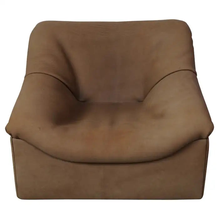 De Sede DS46 Tan / Beige Buffalo Leather Lounge armchair, Switzerland