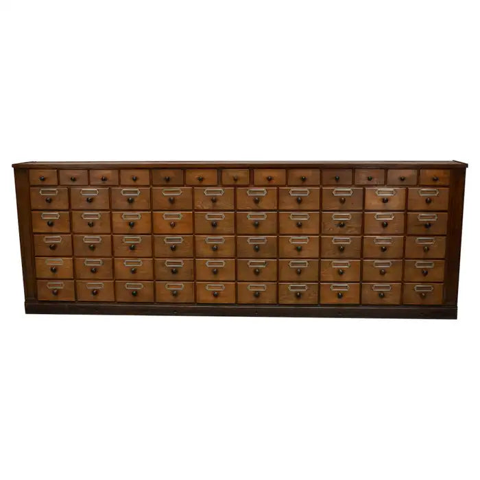 Antique Large German Oak Apothecary / Pharmacy Cabinet, 1920/1930s
