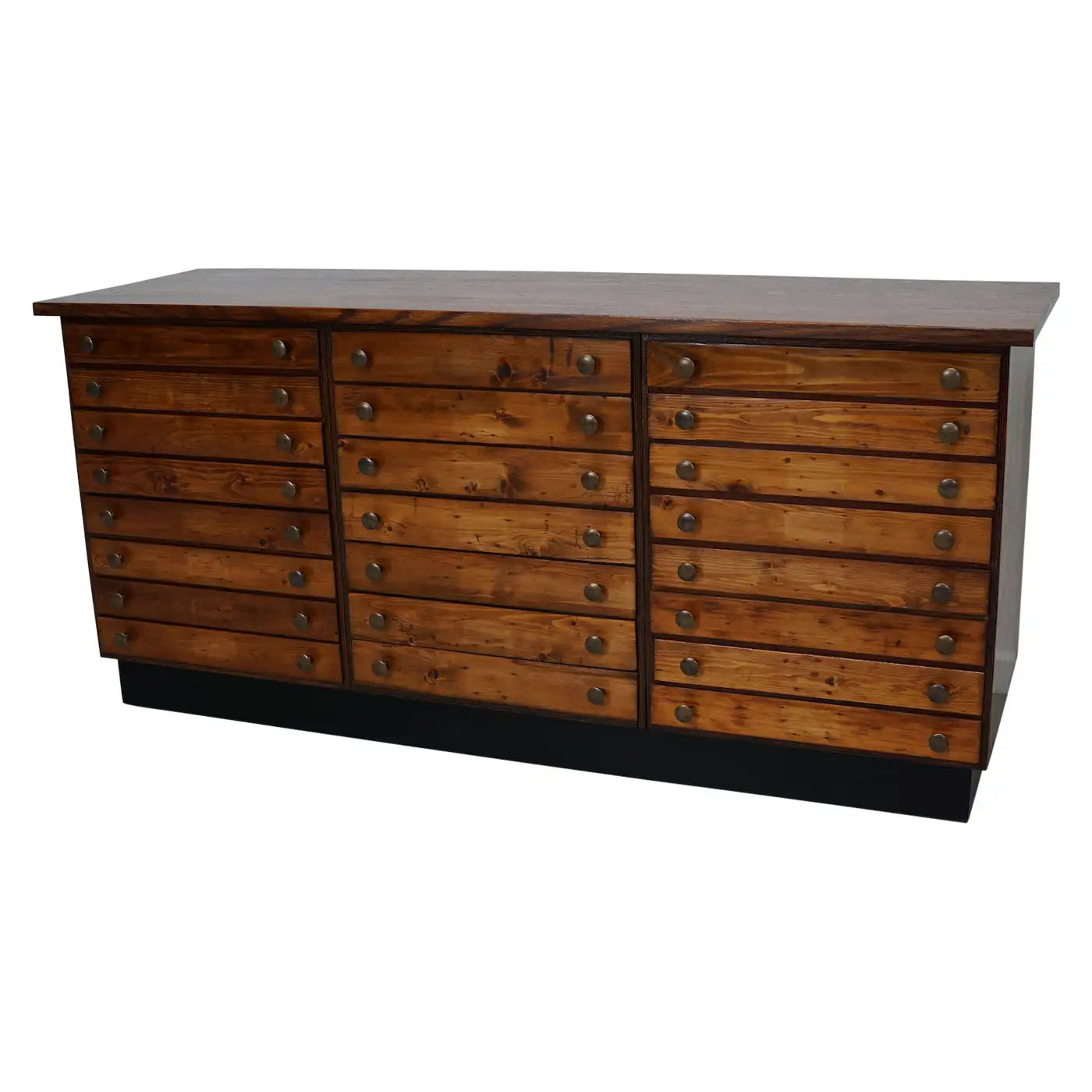 Vintage German Pine & Oak Apothecary Cabinet, 1950s