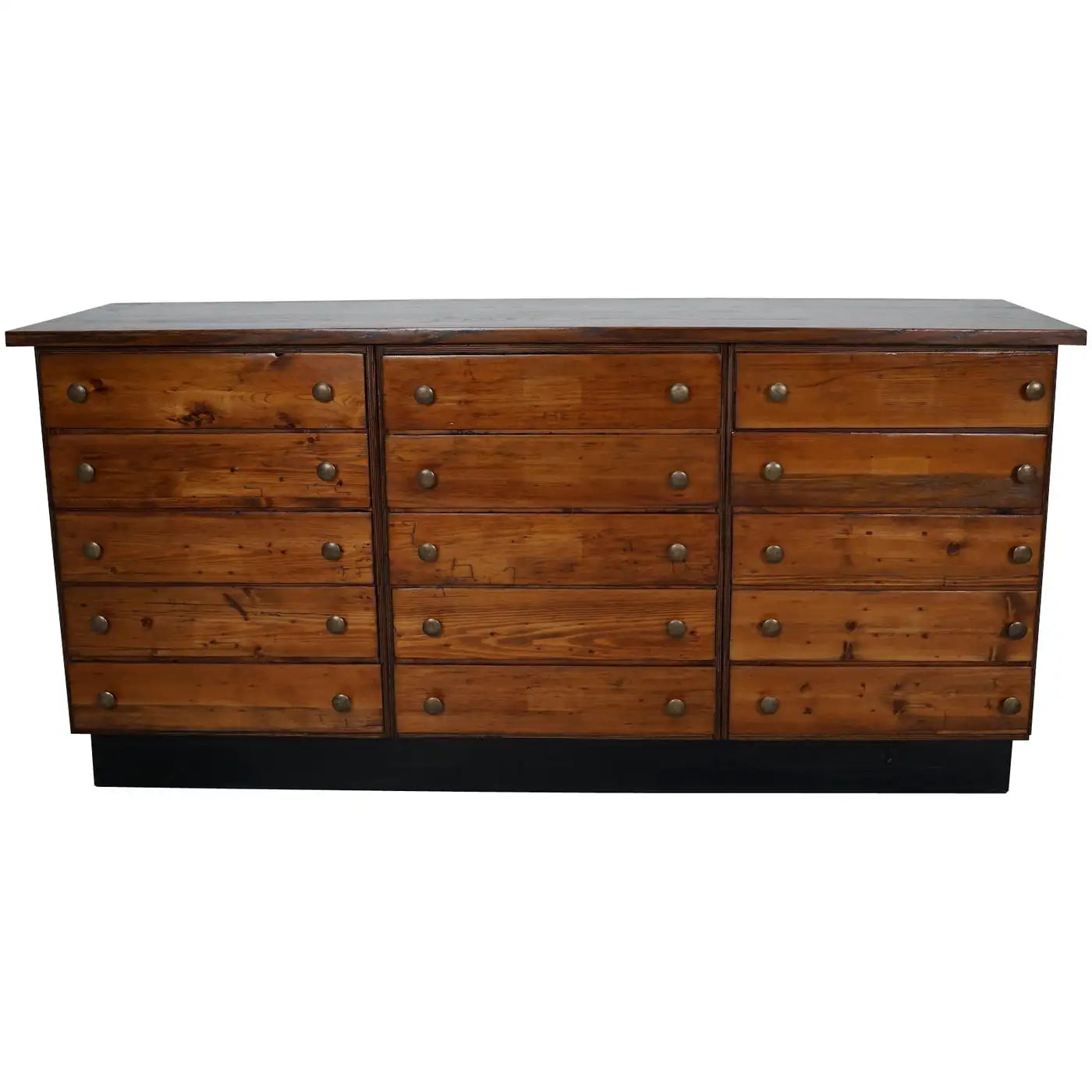 Vintage German Pine & Oak Apothecary Cabinet, 1950s