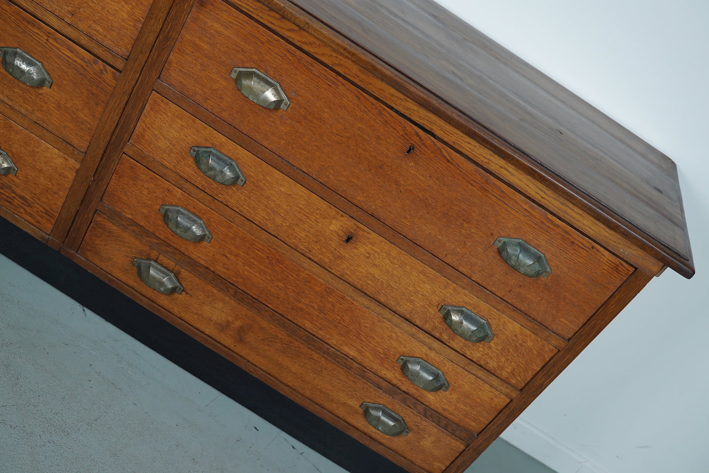 Dutch Oak Apothecary / Filing Cabinet, 1930s