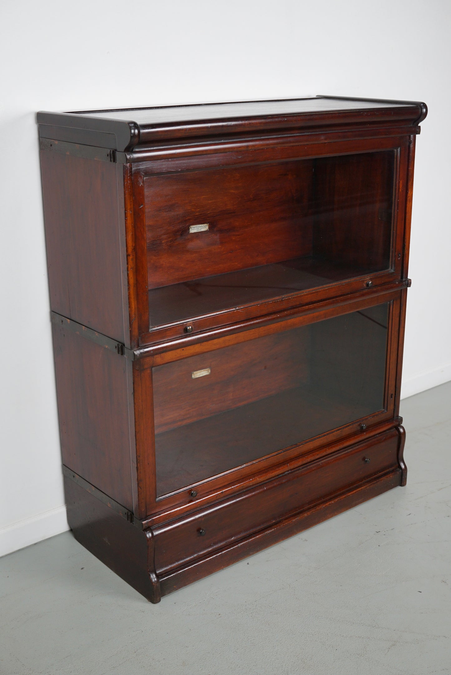Antique Mahogany Stacking Bookcase by Globe Wernicke, ca 1900