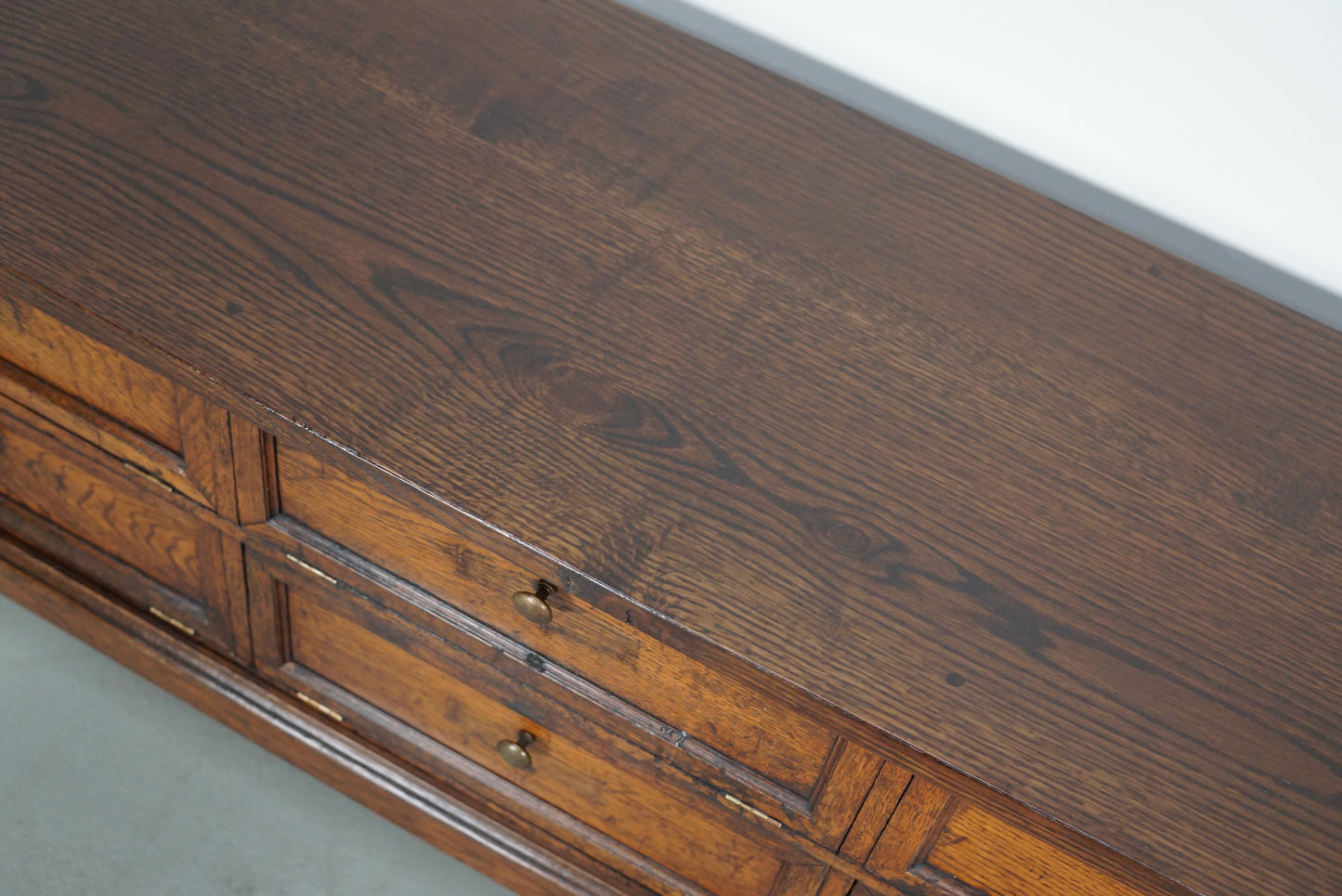 Antique French Oak Apothecary / Filing Cabinet Folding Doors, Early 20th Century