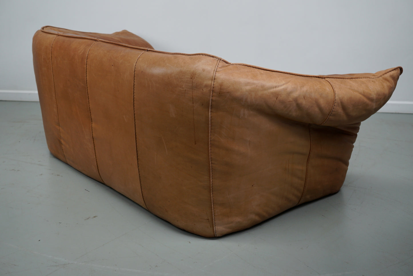 Cognac Leather Andes Sofa by Gerard van den Berg for Montis, 1970s