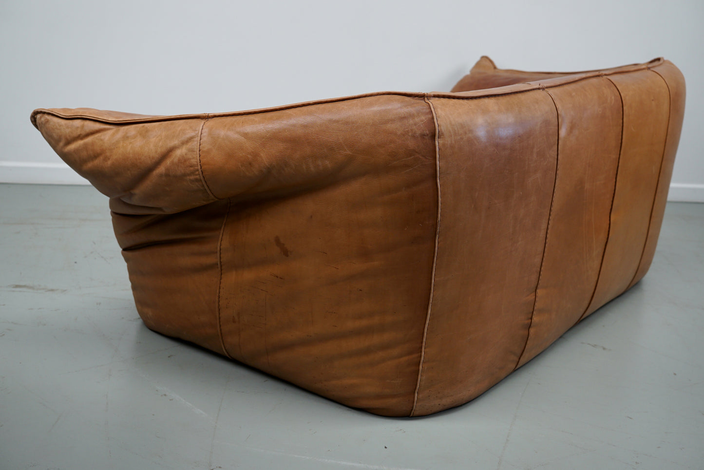 Cognac Leather Andes Sofa by Gerard van den Berg for Montis, 1970s