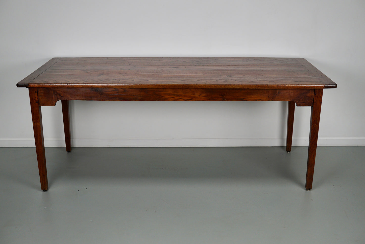 Antique Oak French Rustic Farmhouse Dining Table, Early 20th Century