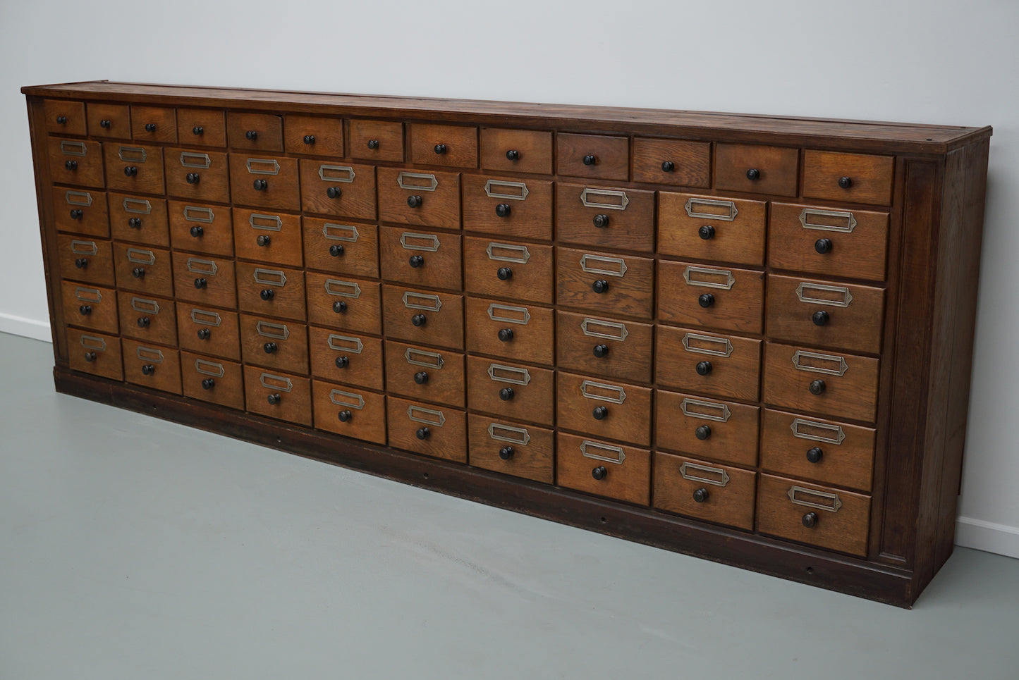 Antique Large German Oak Apothecary / Pharmacy Cabinet, 1920/1930s