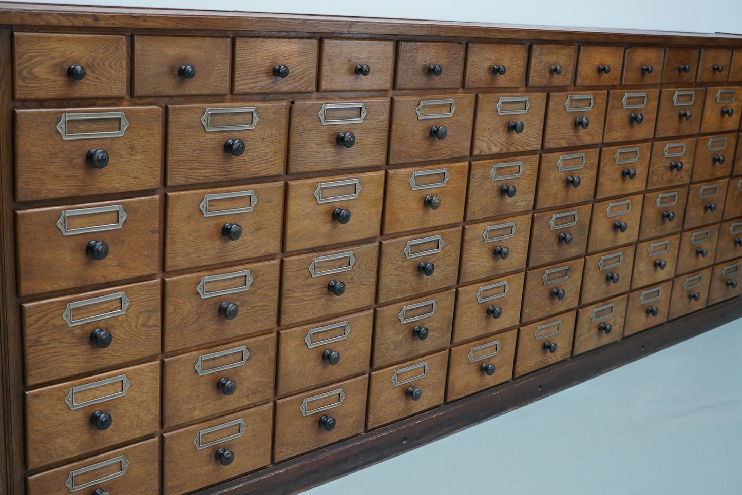 Antique Large German Oak Apothecary / Pharmacy Cabinet, 1920/1930s