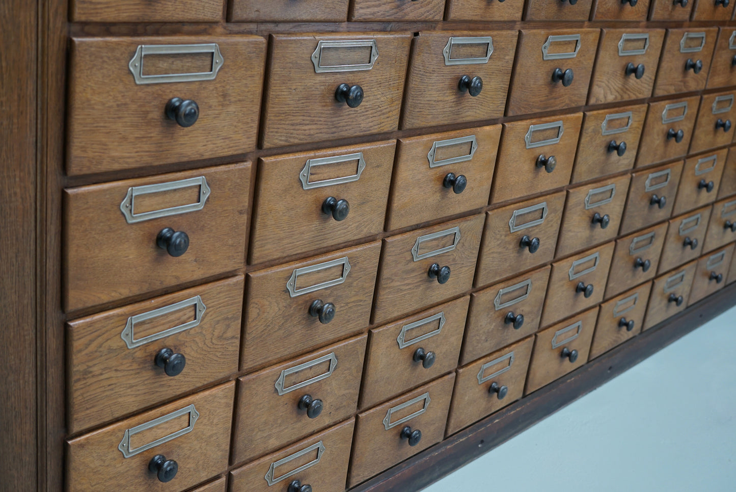 Antique Large German Oak Apothecary / Pharmacy Cabinet, 1920/1930s