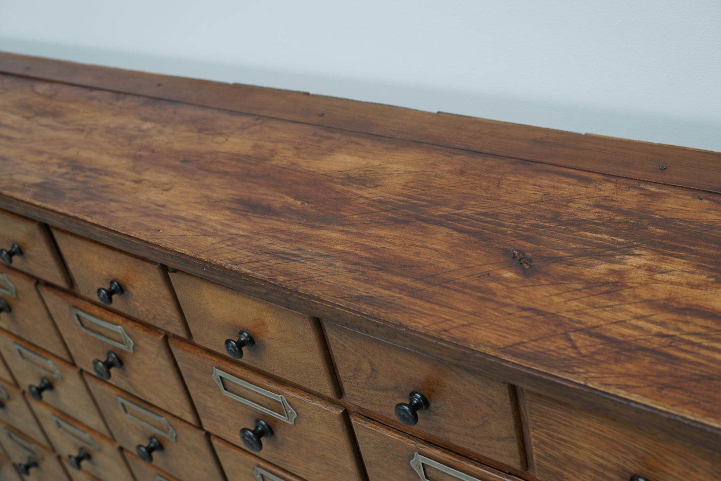 Antique Large German Oak Apothecary / Pharmacy Cabinet, 1920/1930s