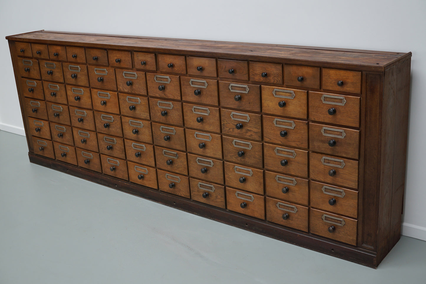 Antique Large German Oak Apothecary / Pharmacy Cabinet, 1920/1930s