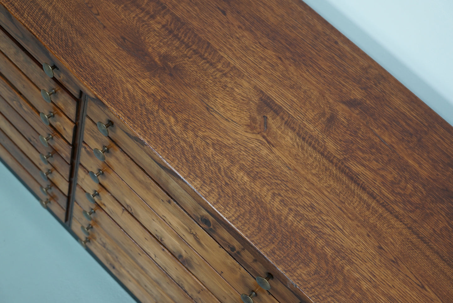 Vintage German Pine & Oak Apothecary Cabinet, 1950s