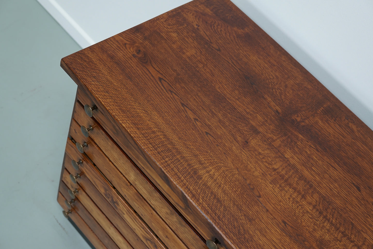 Vintage German Pine & Oak Apothecary Cabinet, 1950s