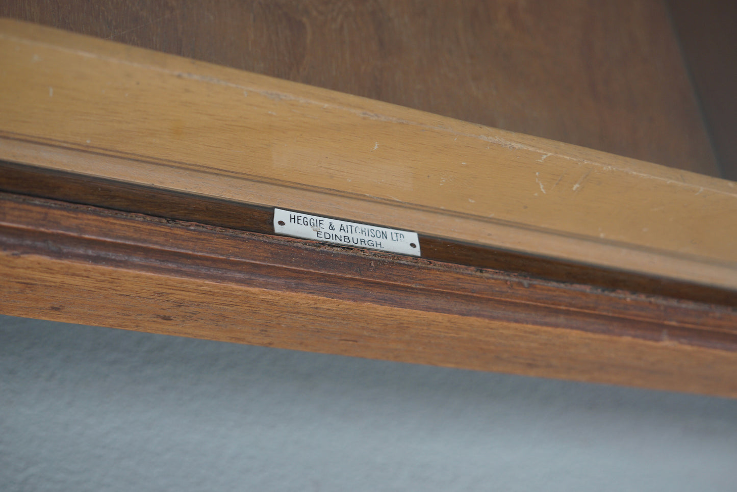 Antique British Maple & Hardwood Haberdashery Cabinet or Shop Counter, 1930s