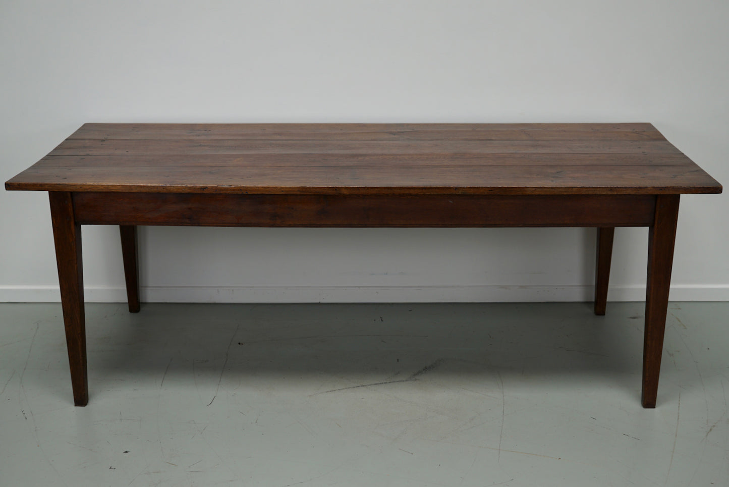 Antique Oak French Farmhouse Dining Table, Ca 1900
