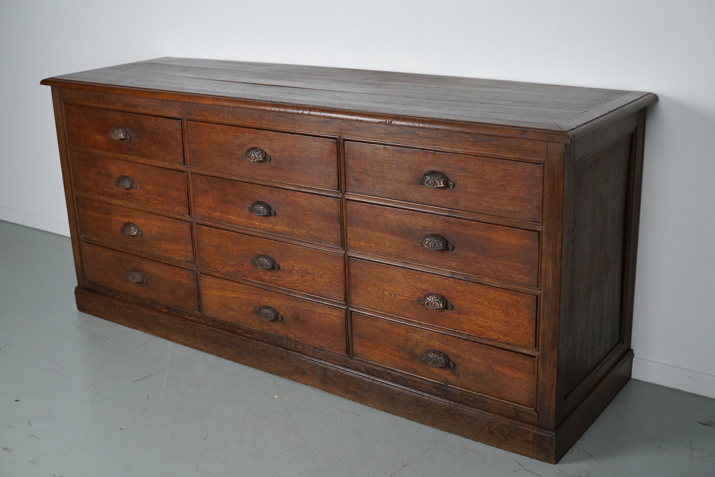 Antique French Oak Apothecary / Filing Cabinet, 19th Century