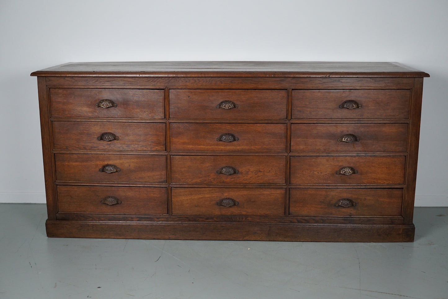 Antique French Oak Apothecary / Filing Cabinet, 19th Century