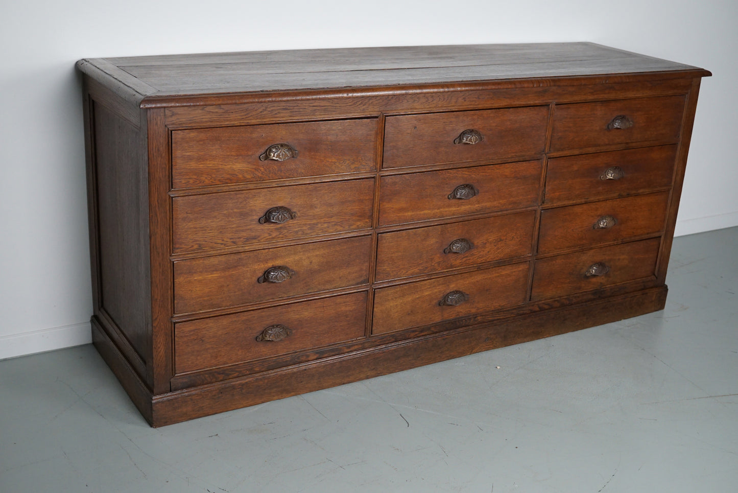 Antique French Oak Apothecary / Filing Cabinet, 19th Century