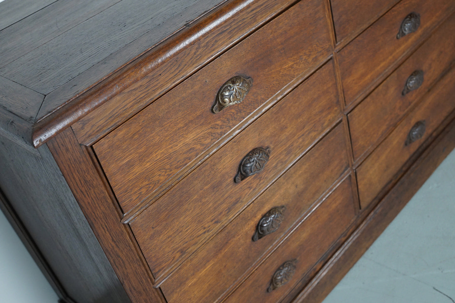 Antique French Oak Apothecary / Filing Cabinet, 19th Century