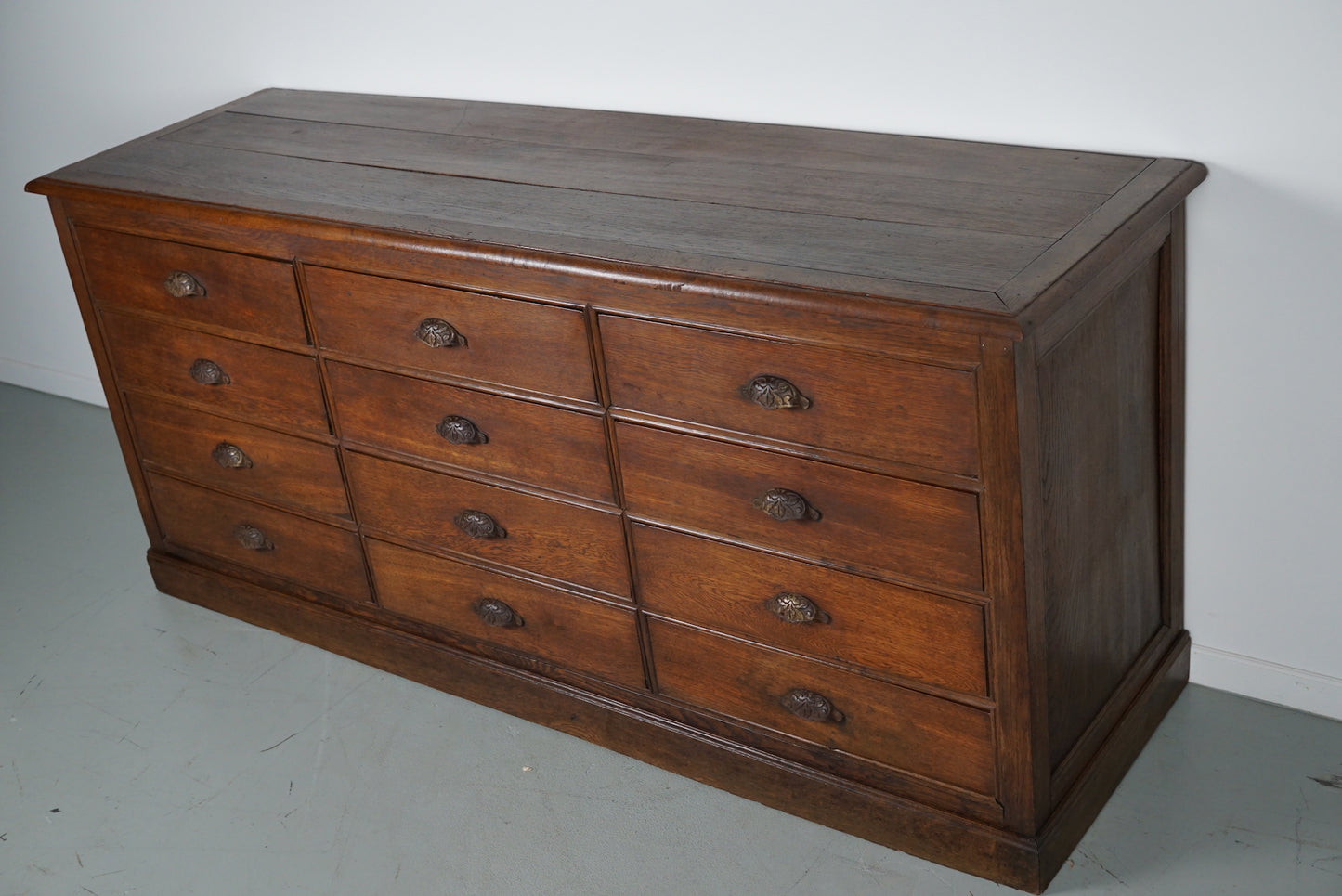 Antique French Oak Apothecary / Filing Cabinet, 19th Century