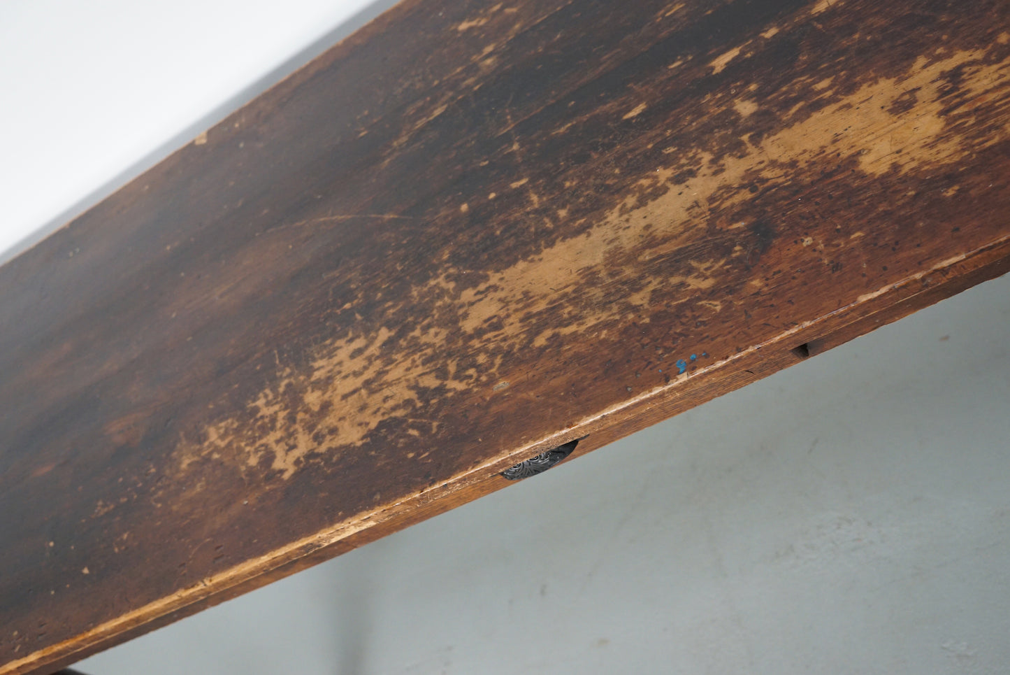 Vintage French Rustic Farmhouse Pine Side Table or Desk, 1950s