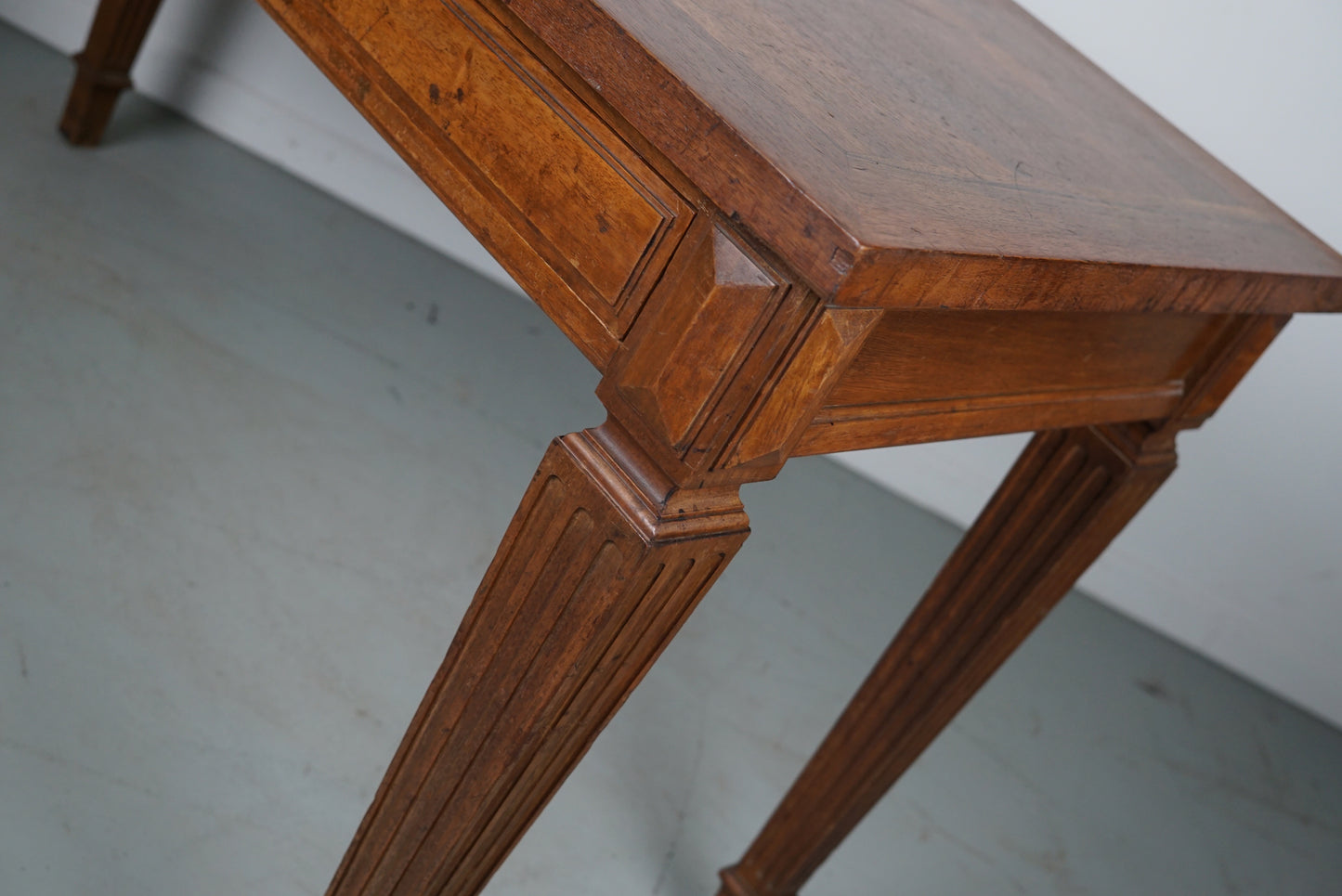 Antique French Louis XVI Walnut Writing Desk / Side Table 1920's