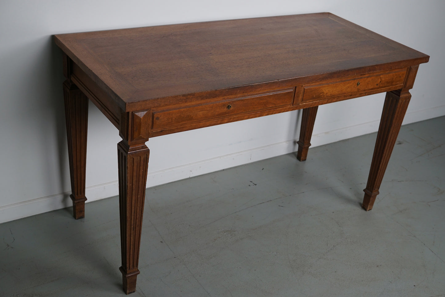 Antique French Louis XVI Walnut Writing Desk / Side Table 1920's