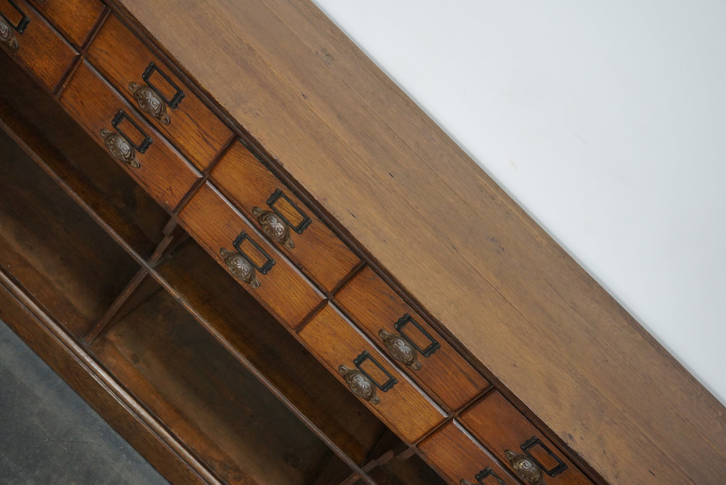French Oak Late 19th Century General Store Shop / Display Cabinet