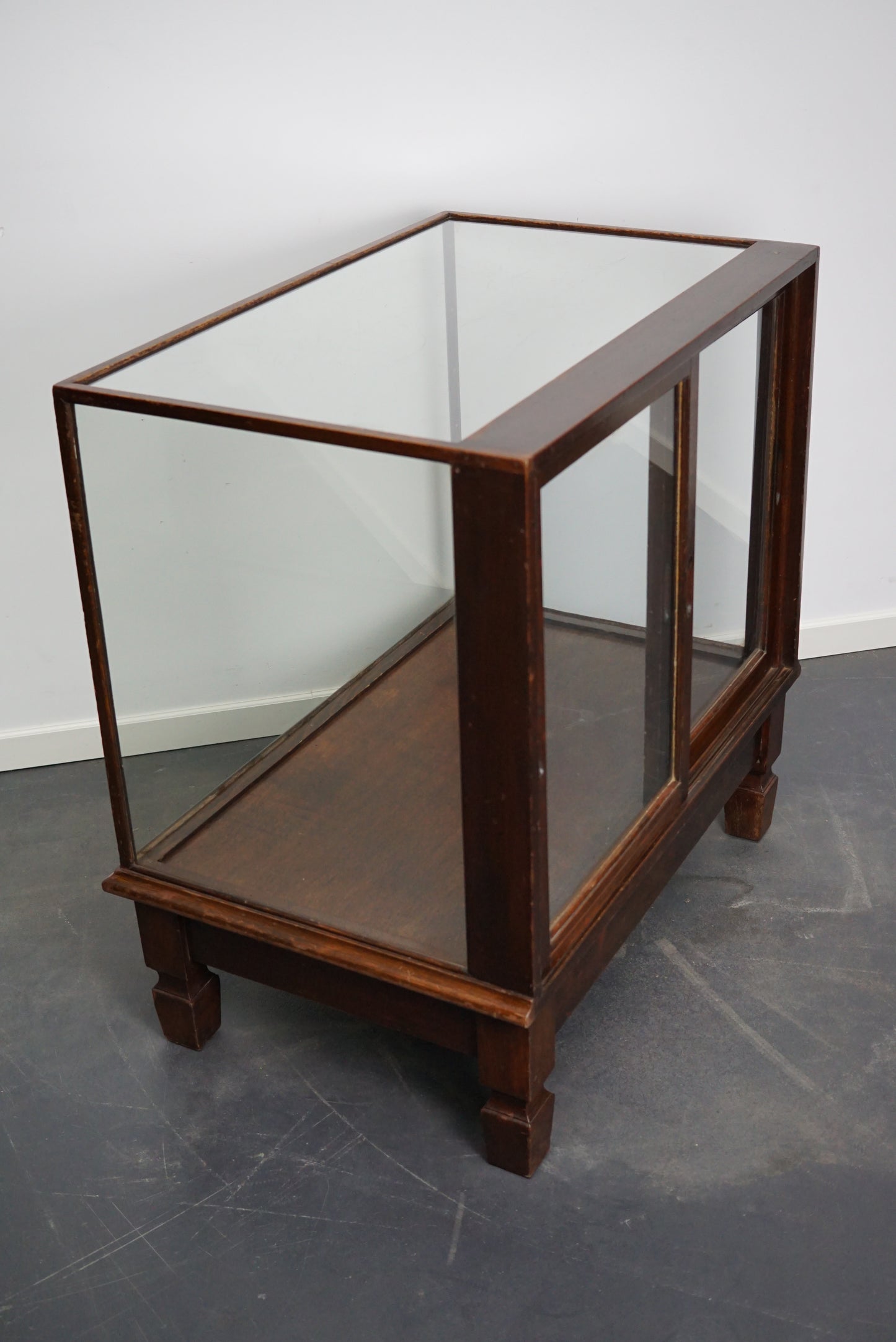 Mahogany Museum / Shop Display Cabinet or Vitrine, Early 20th Century