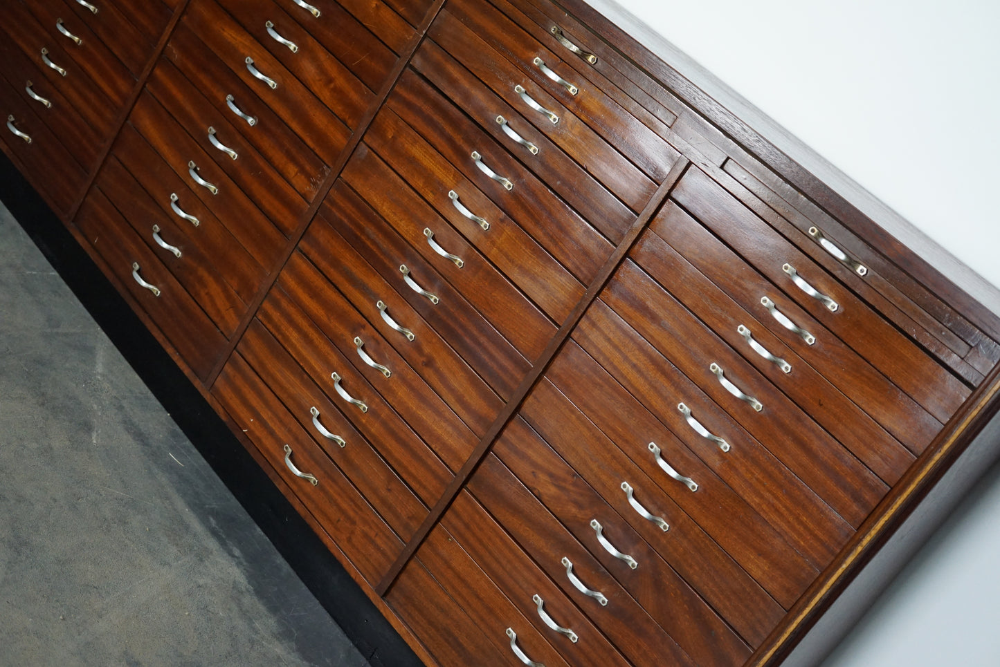 Vintage Large Dutch Mahogany Jewelers / Watchmakers Cabinet, circa 1930
