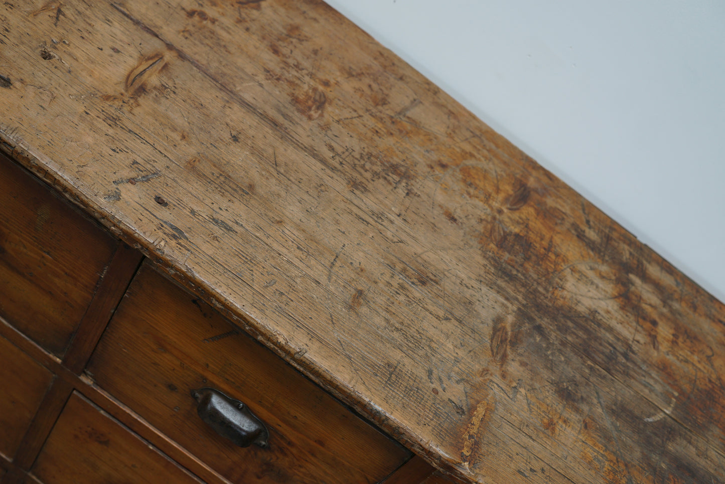 French Pine Apothecary Workshop Cabinet / Sideboard, circa 1950s