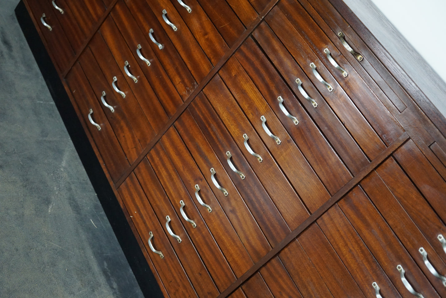 Vintage Large Dutch Mahogany Jewelers / Watchmakers Cabinet, circa 1930