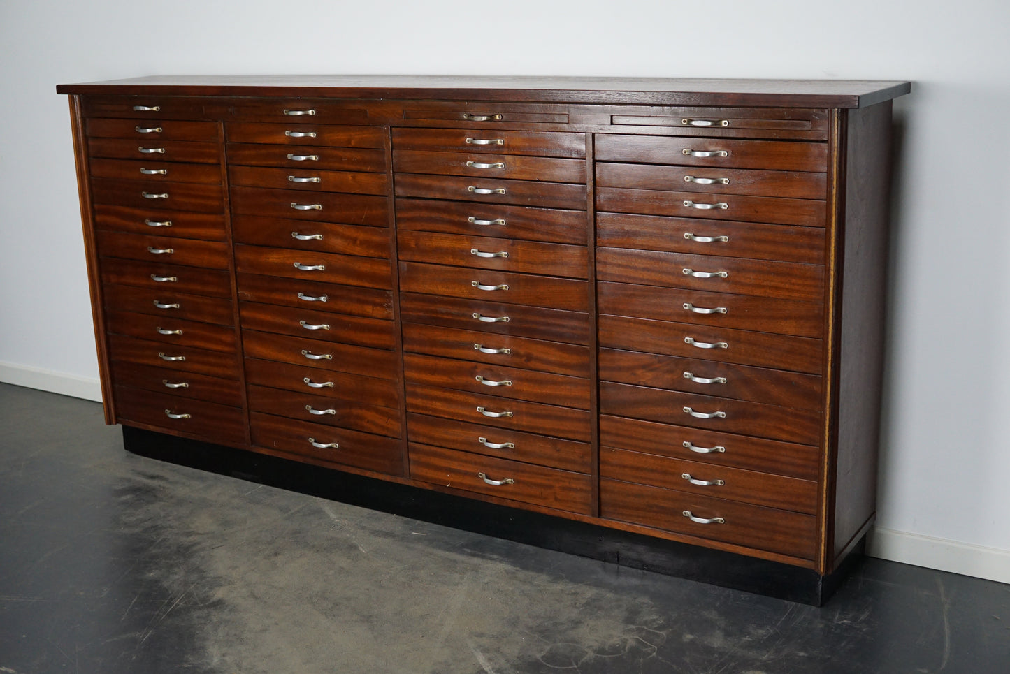 Vintage Large Dutch Mahogany Jewelers / Watchmakers Cabinet, circa 1930