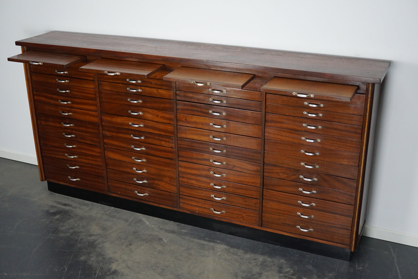 Vintage Large Dutch Mahogany Jewelers / Watchmakers Cabinet, circa 1930
