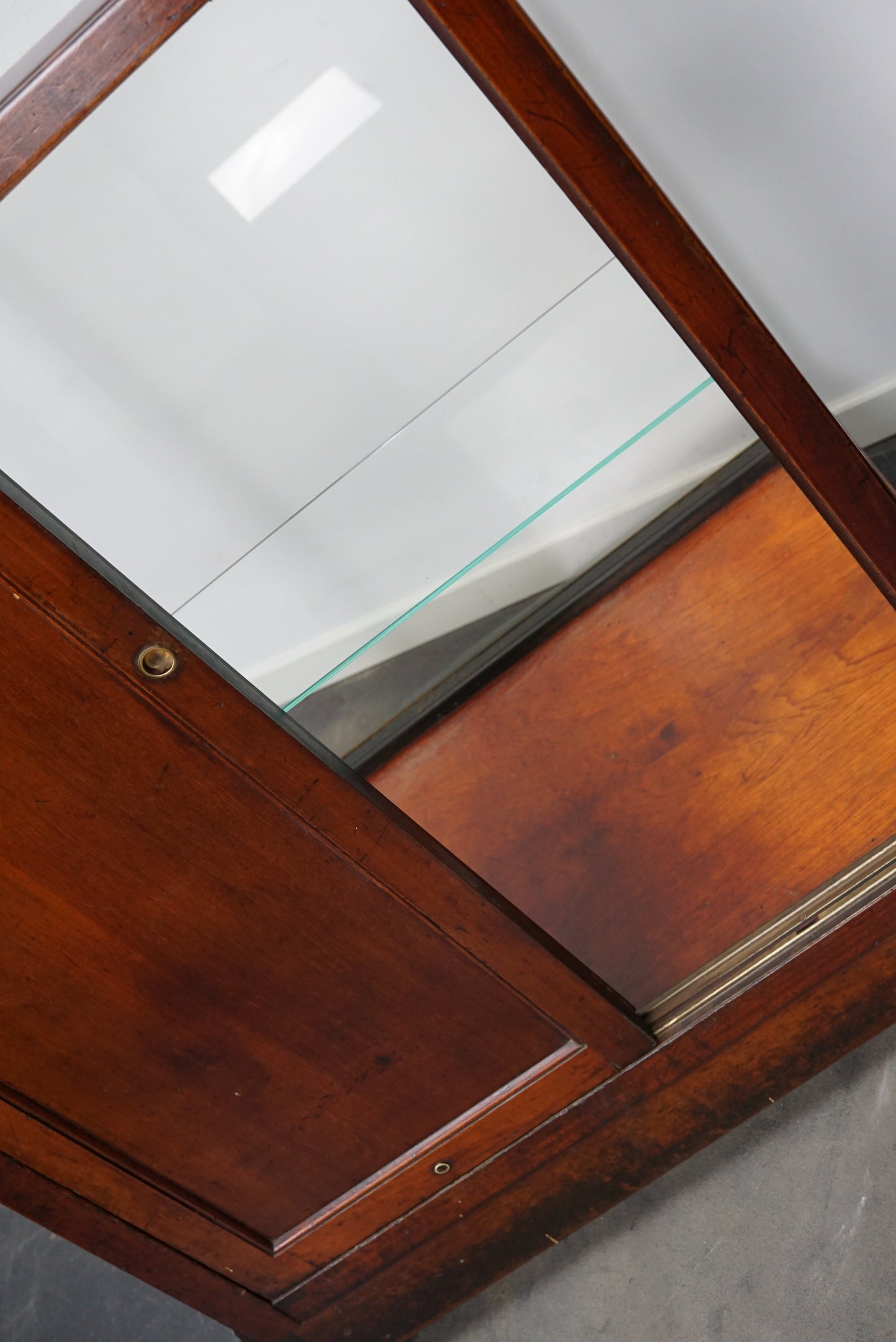 Victorian Mahogany Shop Display Cabinet / Counter or Vitrine, Late 19th Century