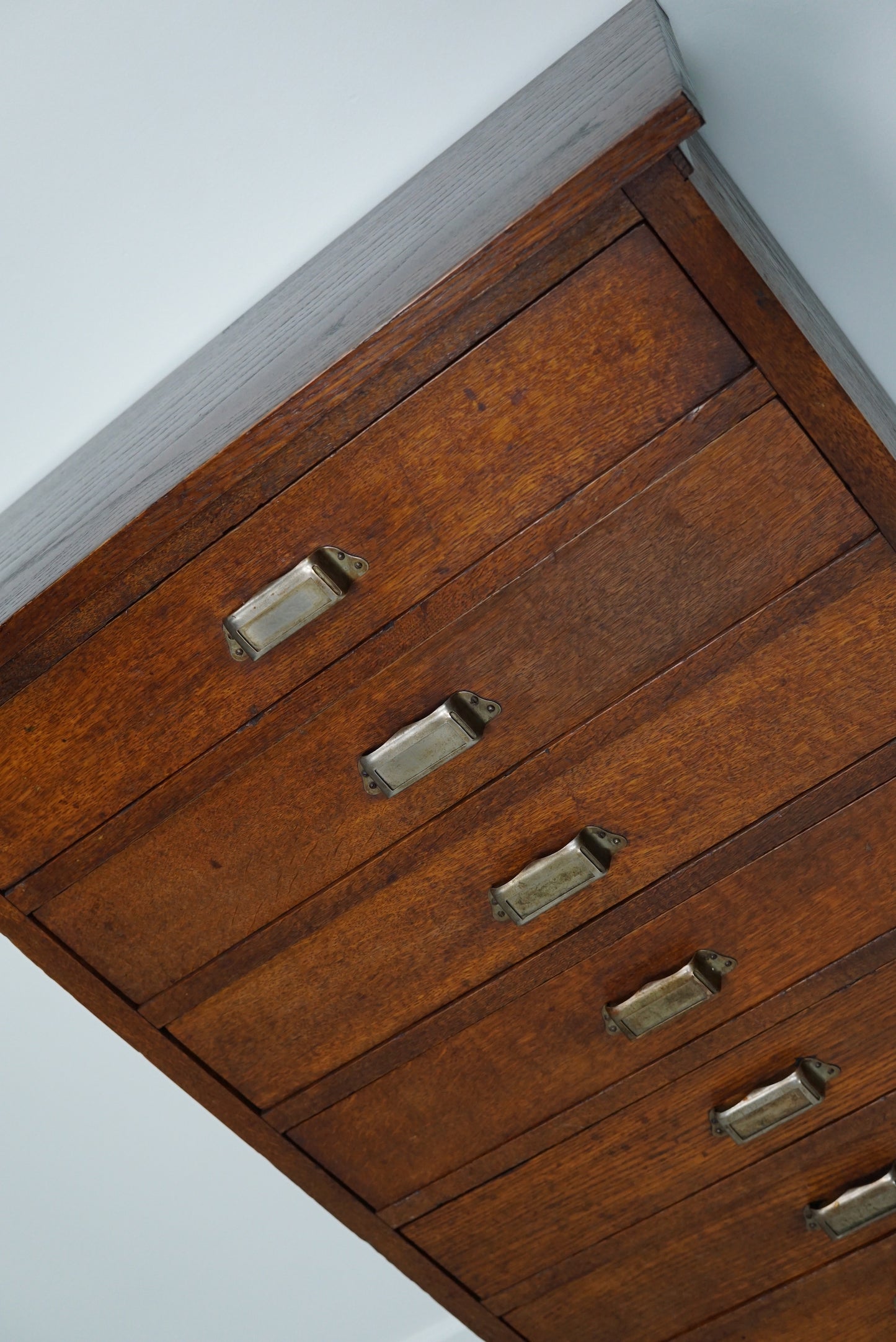 Dutch Oak Apothecary / Filing Cabinet, 1930s