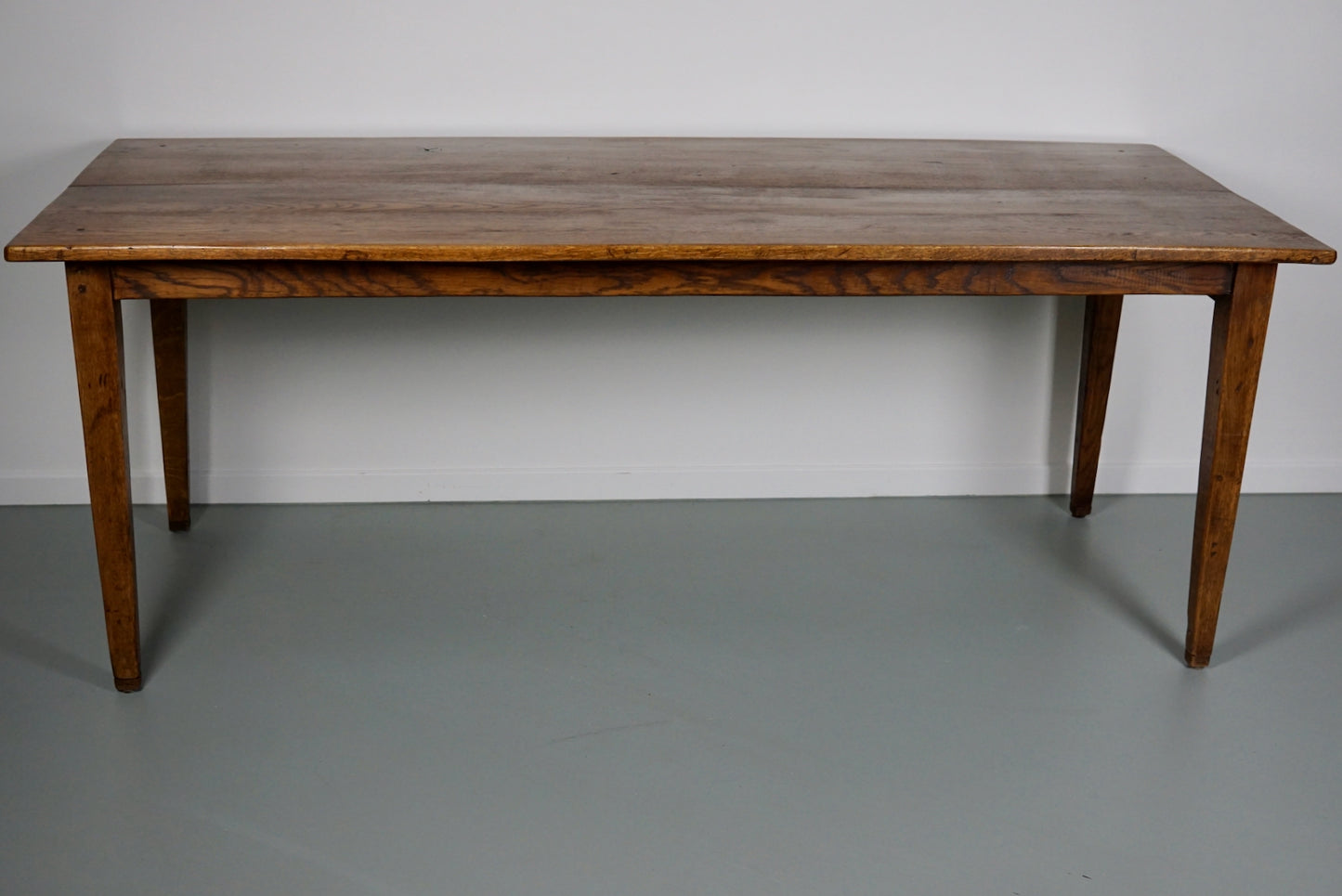 French Oak Farmhouse Style Dining Table, Early 20th Century