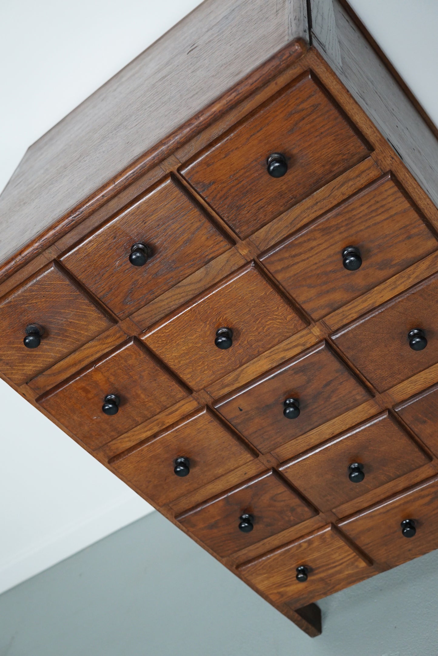 Dutch Oak Apothecary / Barber Cabinet, 1930s
