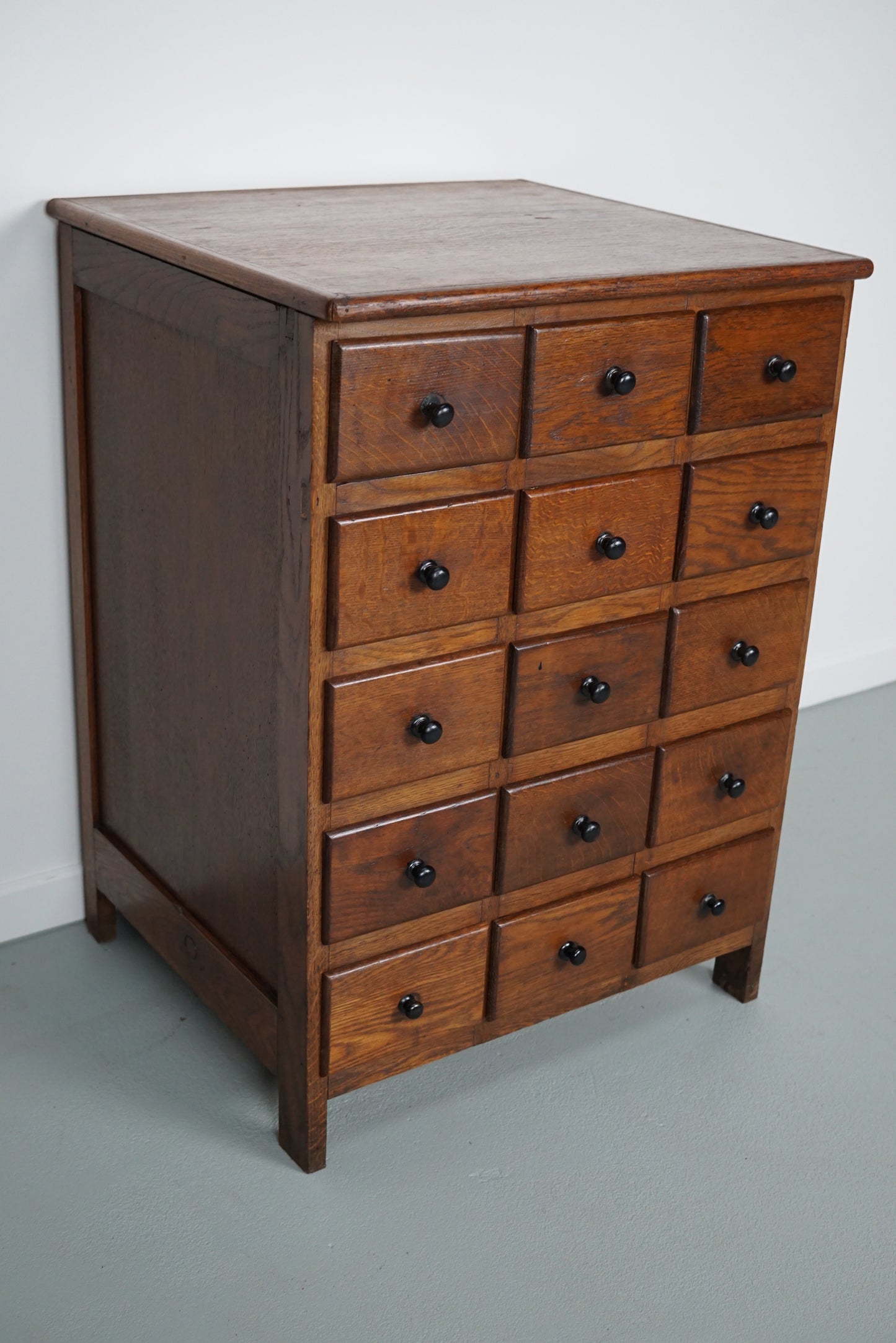 Dutch Oak Apothecary / Barber Cabinet, 1930s