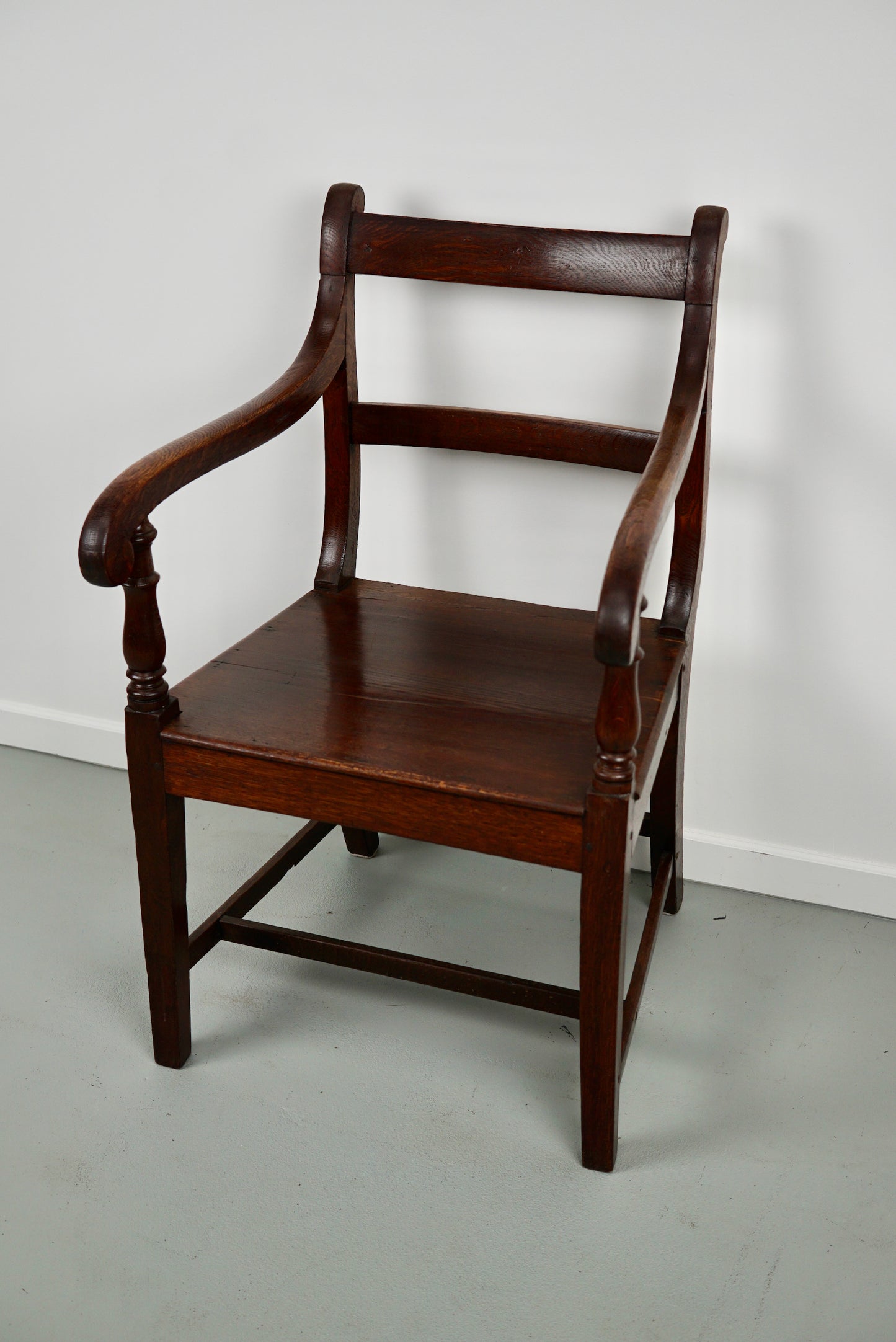 Antique English Oak Armchair 18th Century