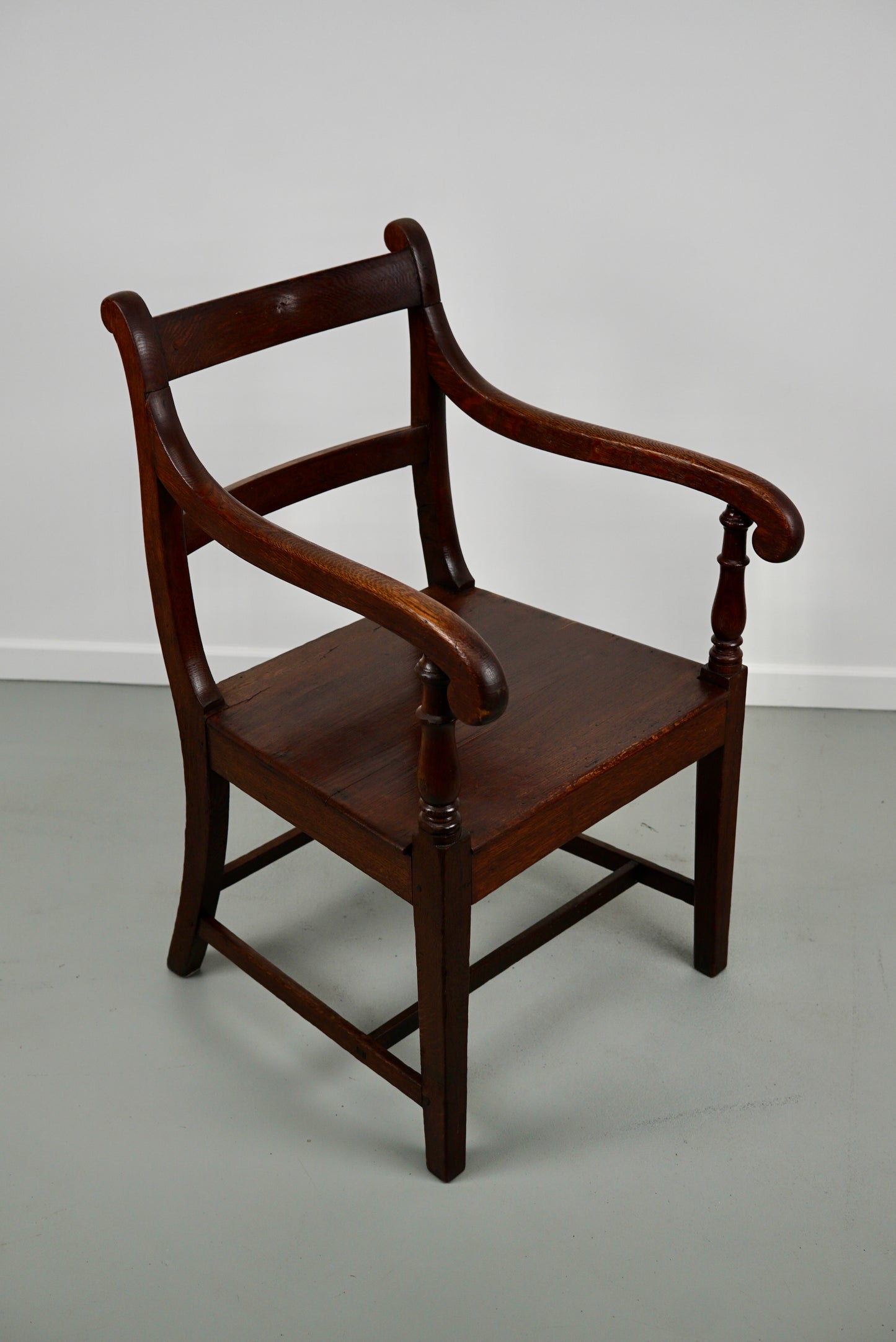 Antique English Oak Armchair 18th Century