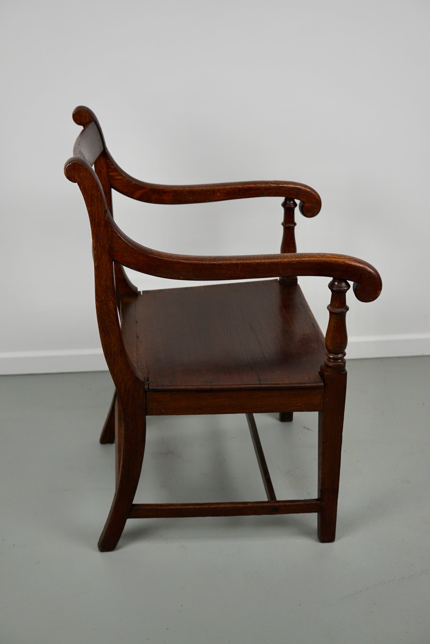 Antique English Oak Armchair 18th Century