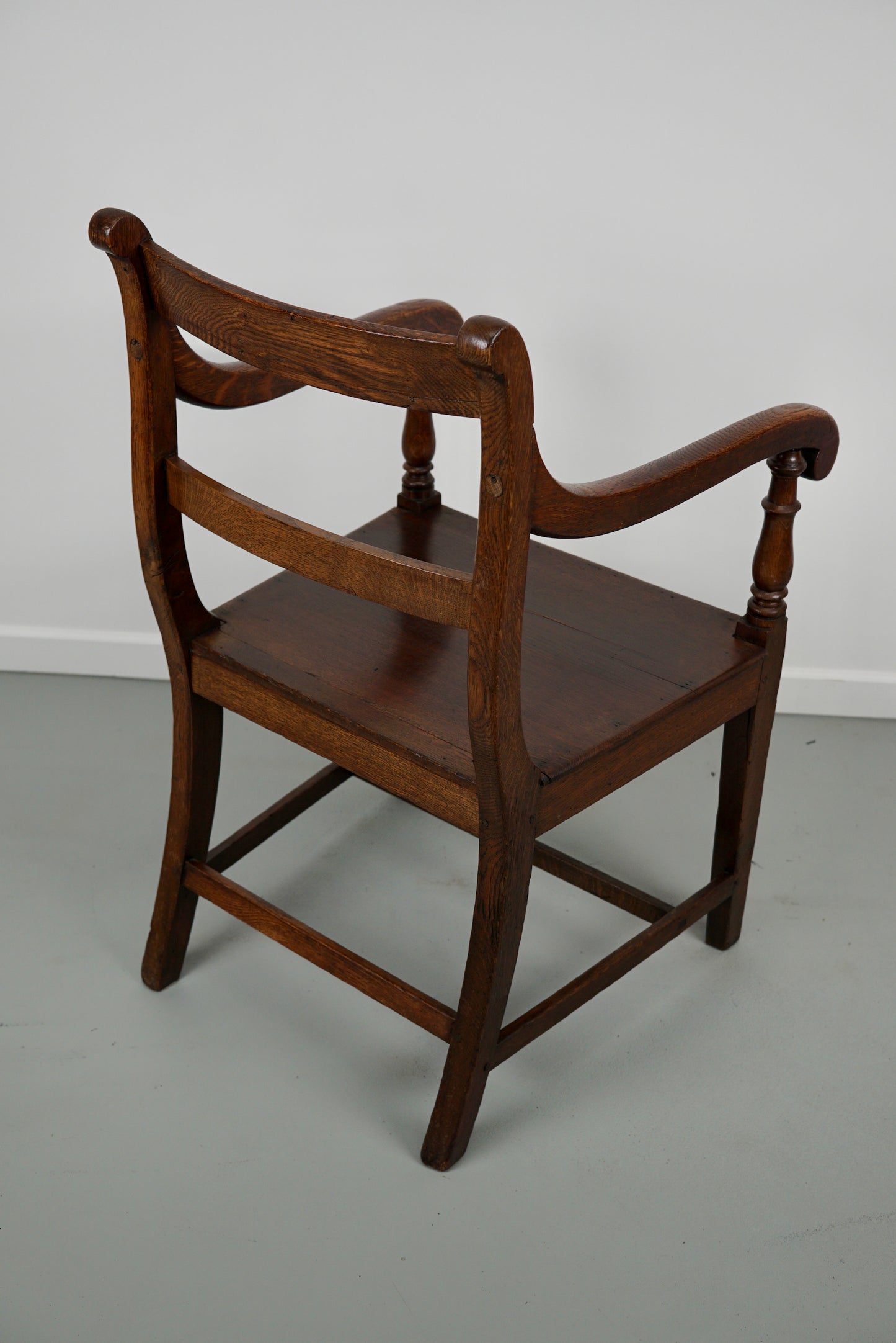 Antique English Oak Armchair 18th Century