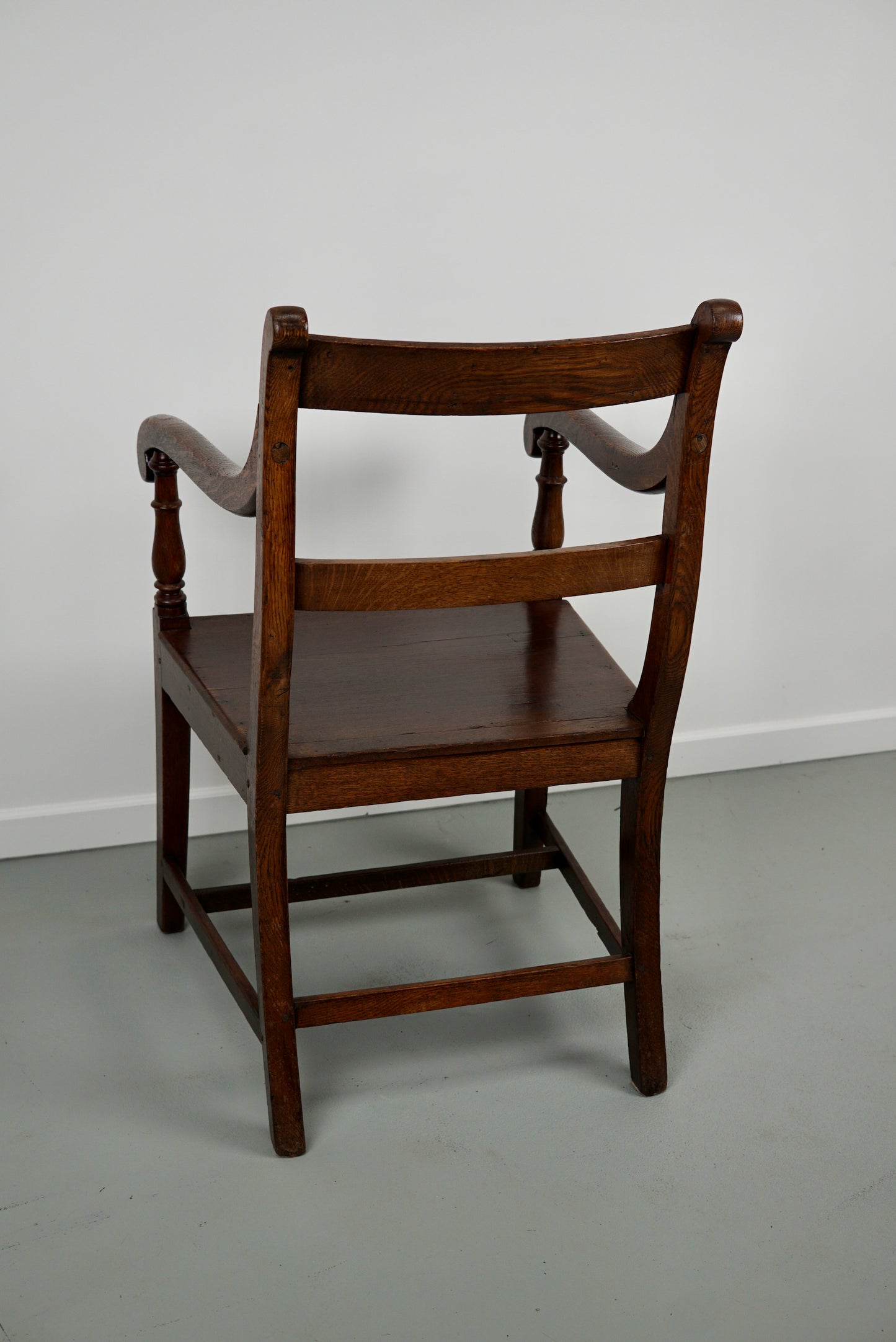 Antique English Oak Armchair 18th Century