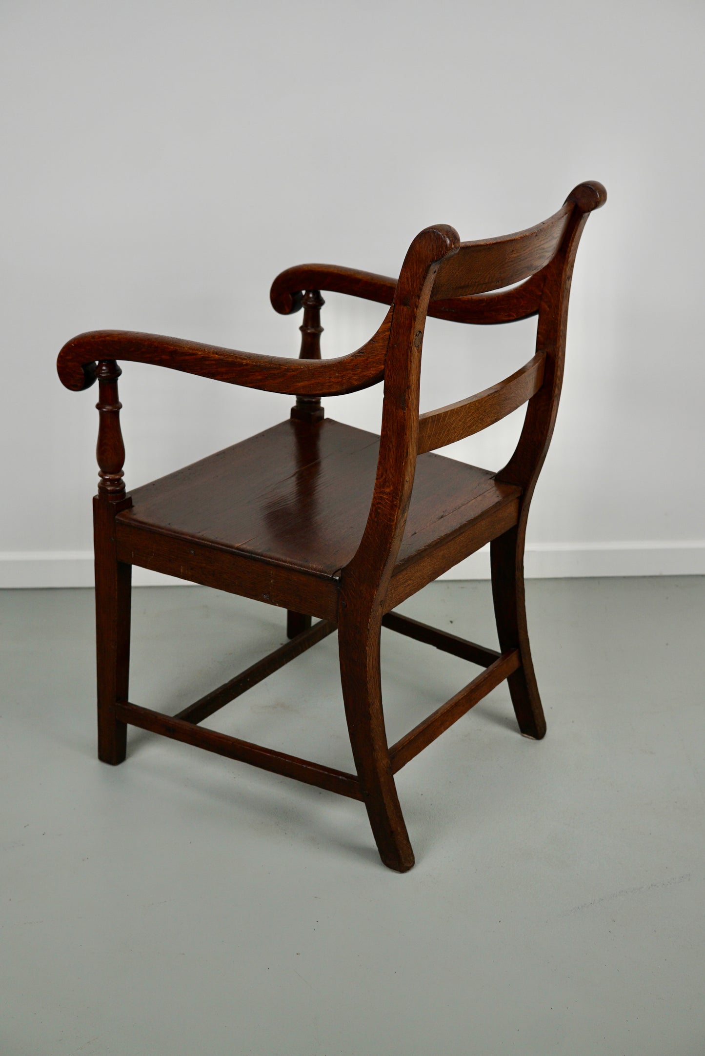 Antique English Oak Armchair 18th Century