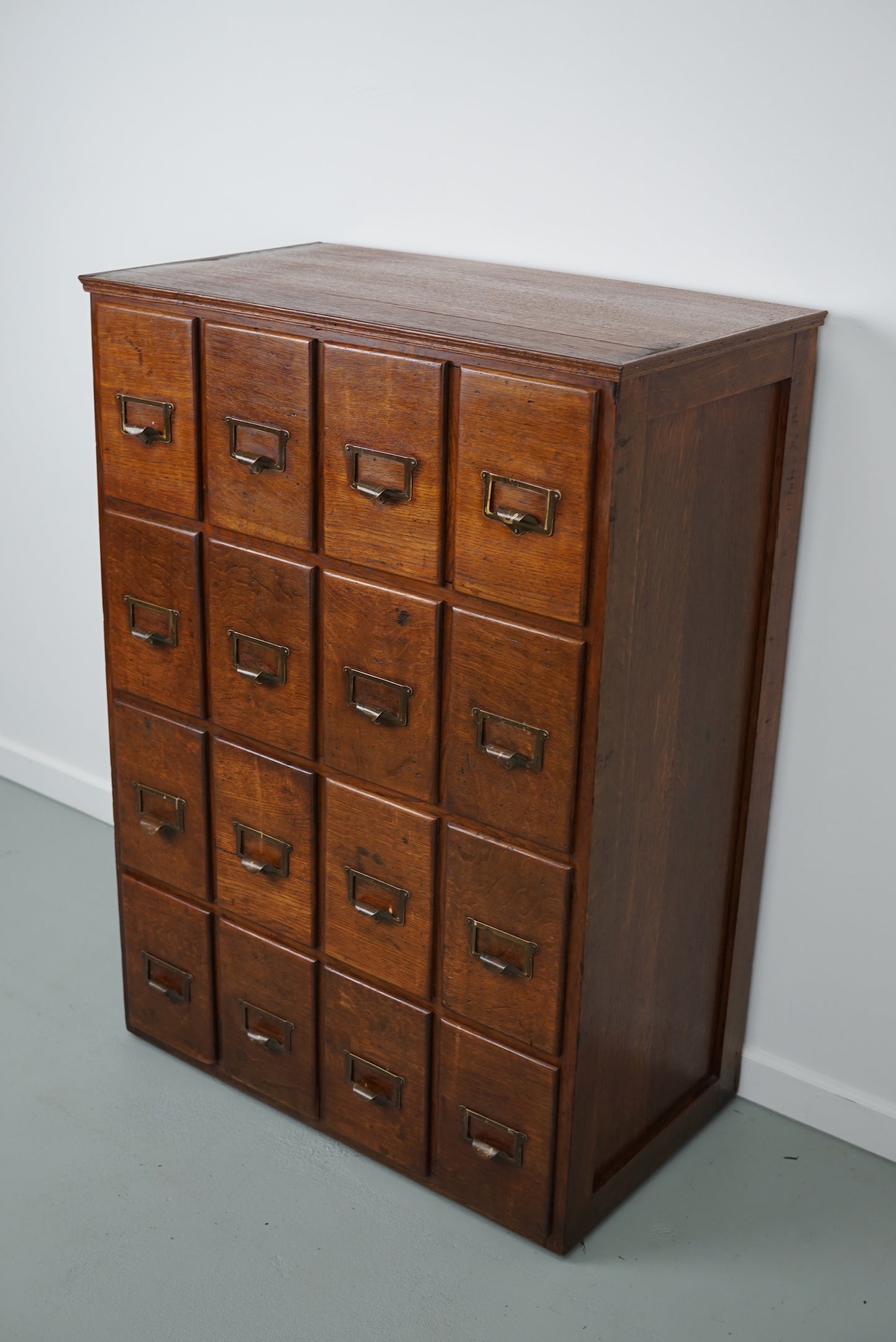 French Oak Apothecary Cabinet / Filing Cabinet, 1930s