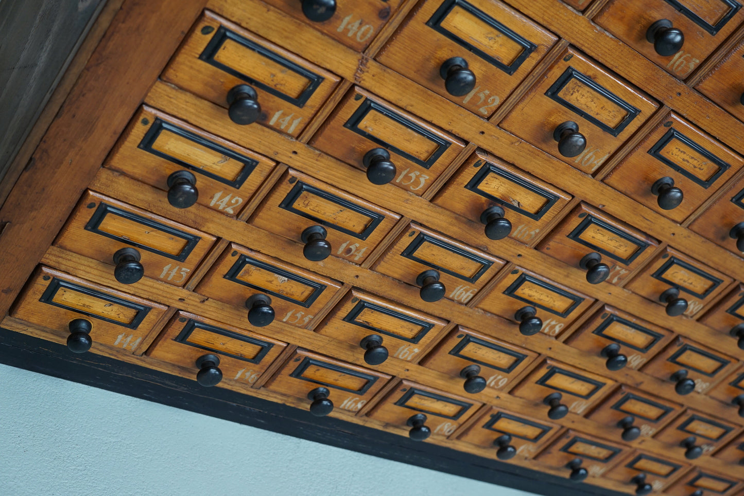 Dutch Industrial Pine Apothecary / Workshop Cabinet, circa 1930s