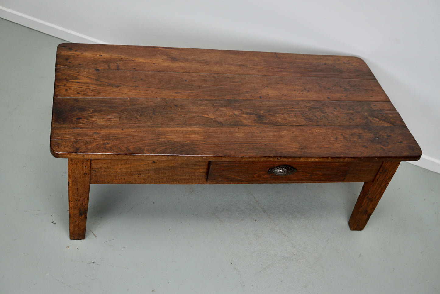 French 19th Century Farmhouse Rustic Chestnut Coffee Table