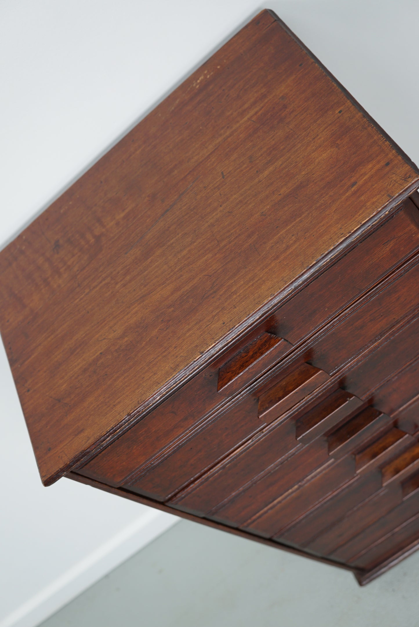 French Art Deco Mahogany Apothecary / Filing Cabinet, ca 1920