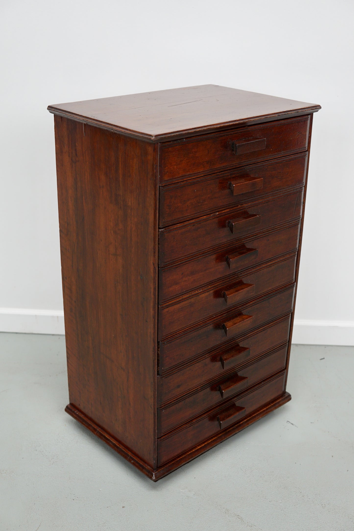 French Art Deco Mahogany Apothecary / Filing Cabinet, ca 1920